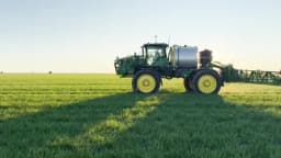 Sunlight on farming equipment